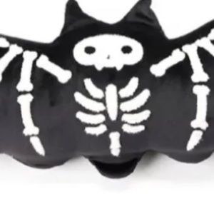Skeleton bat pillow